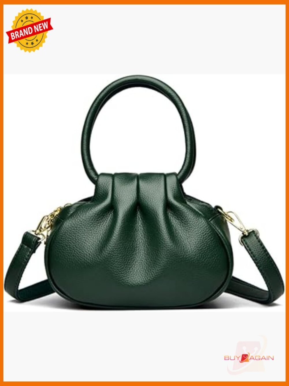 Slouchy Crossbody Bag Hobo Crescent Shoulder Purse Faux Leather Travel Handbag